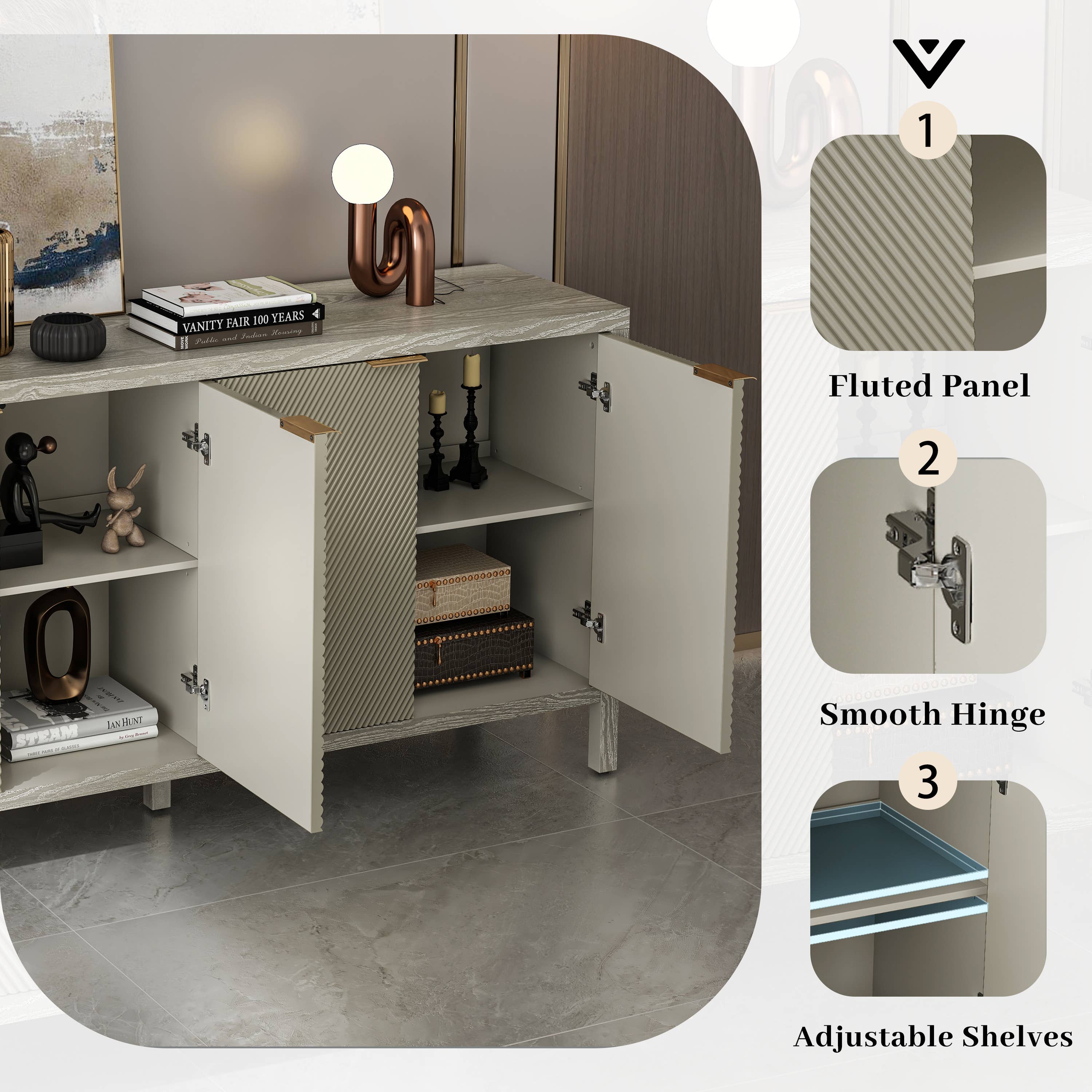 39F Inc. - Vente Armoire - Buffet de rangement industriel en métal/bois21