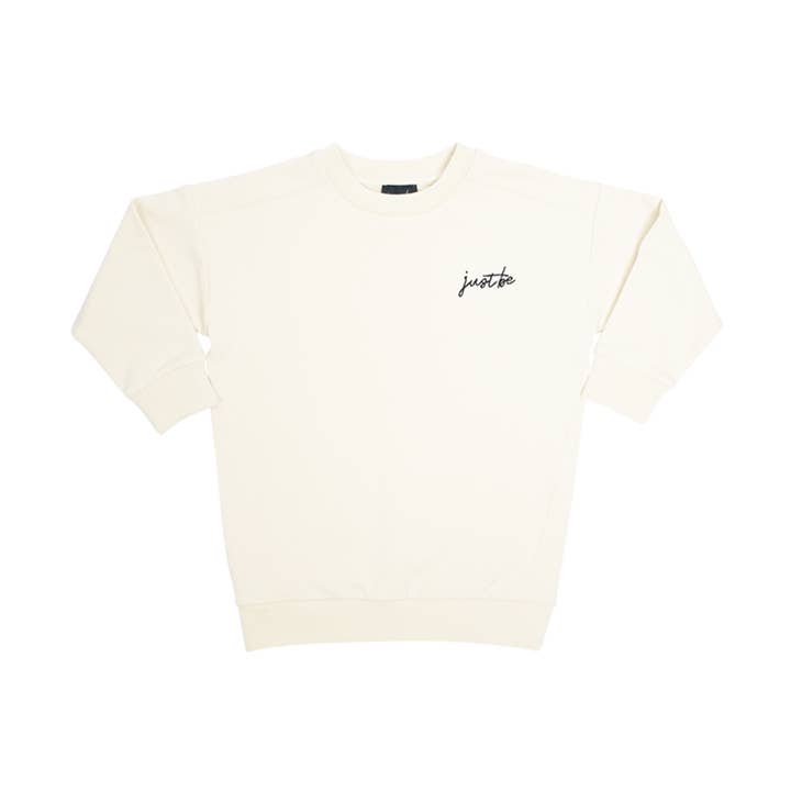 Sweater dress off-white for wholesale by Just be kids