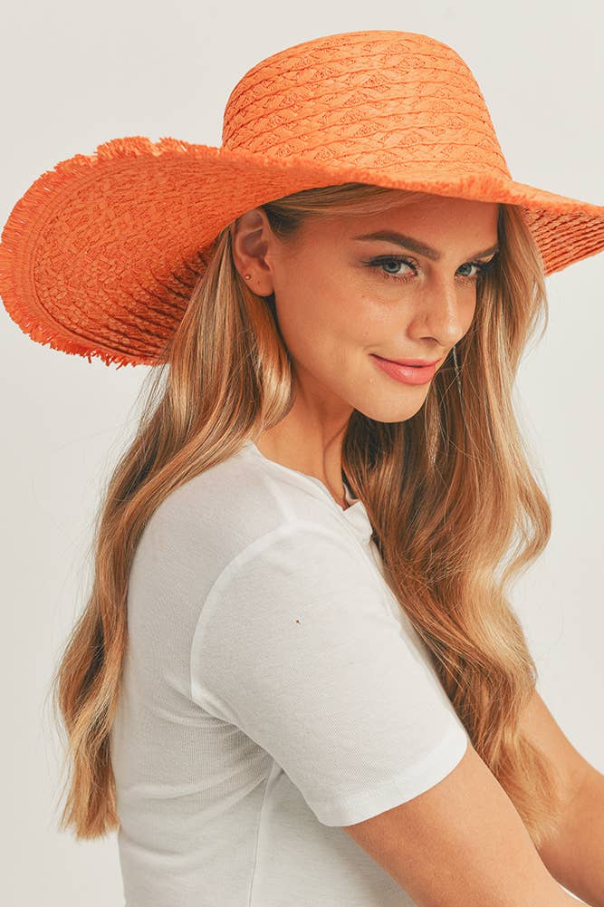 Hana - Wholesale Strohoed - Dames - Zonnehoed Solid Floppy9