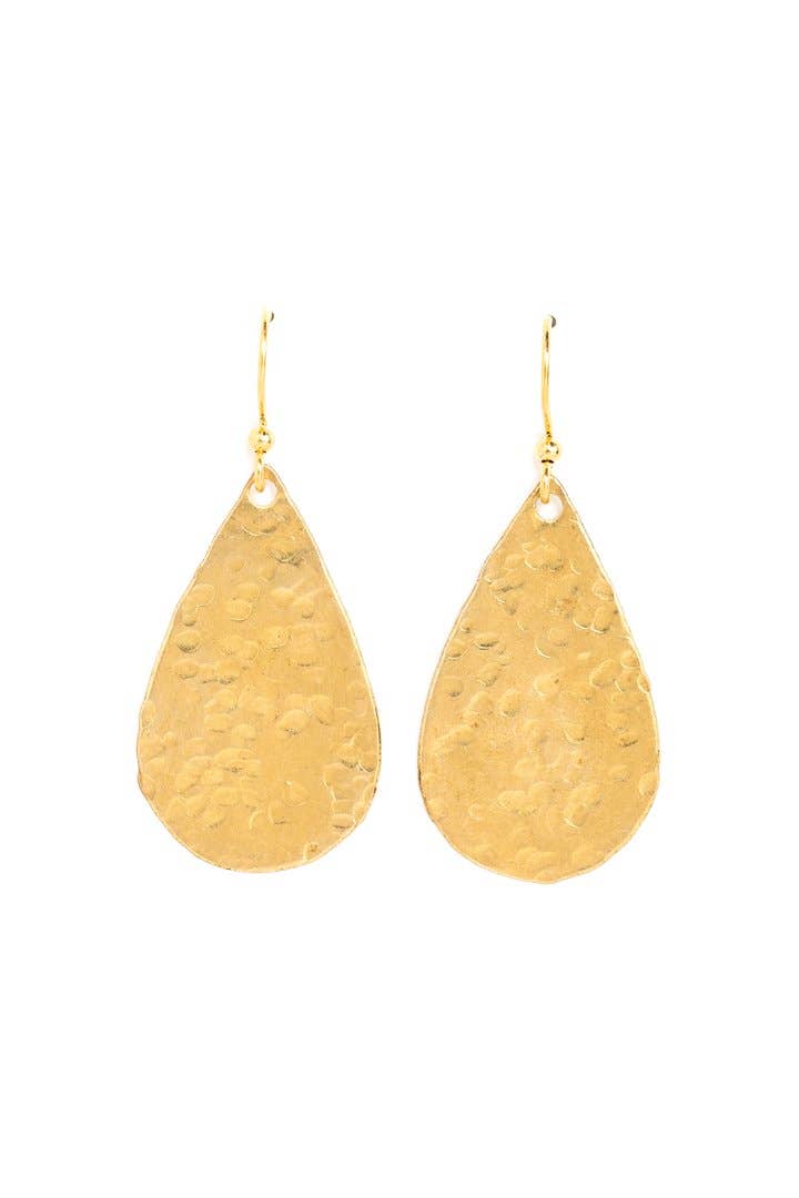 Collarbone Jewelry - Wholesale Dangle Earrings - Medium Solid Tear Drop Earrings