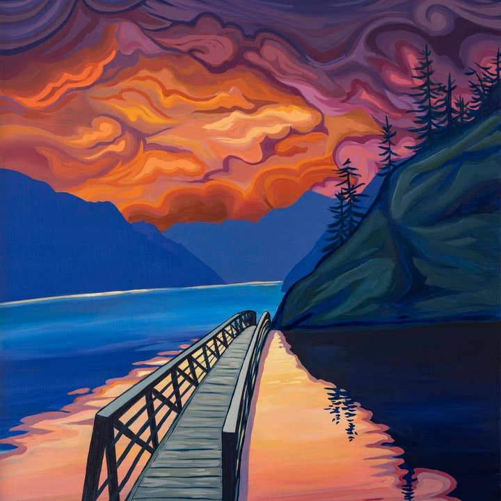 "Devil's Punchbowl" Print for engroshandel hos Gianna Andrews Studio