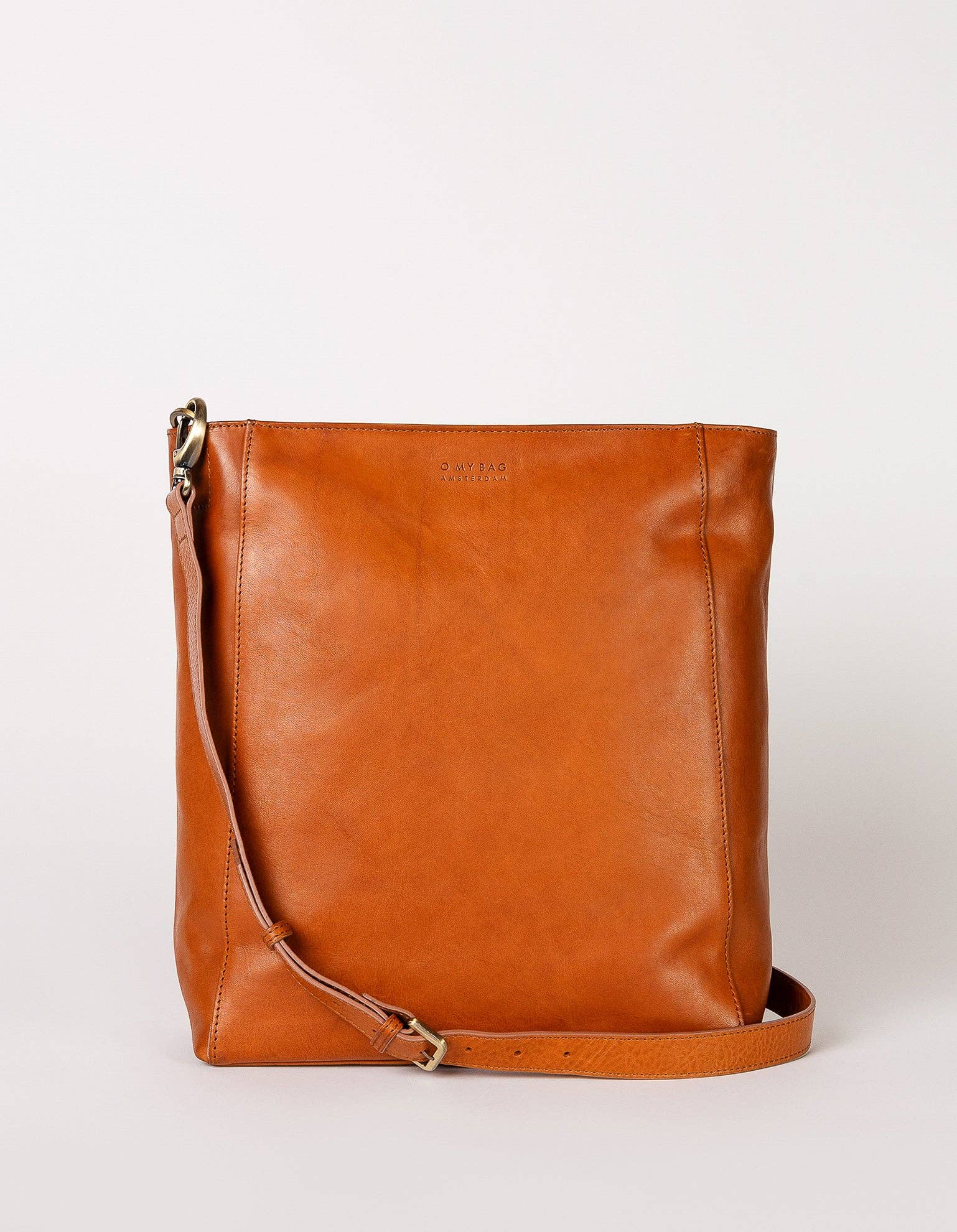 O My Bag - Wholesale Shoulder Bag - Women's - Sofia - Cognac Stromboli Leather1