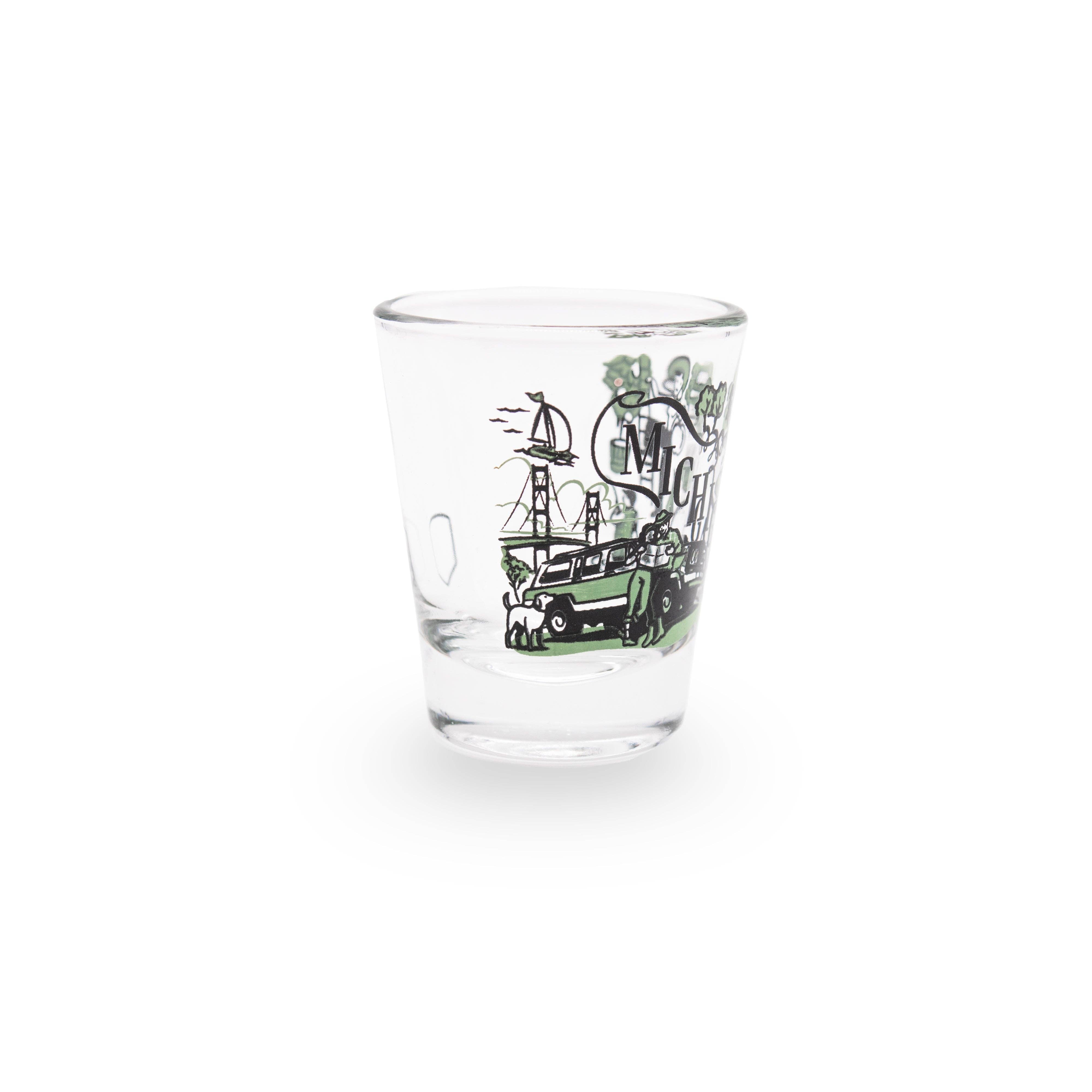 Peninsulas - Wholesale Shot Glass - Michigan Shot Glass2
