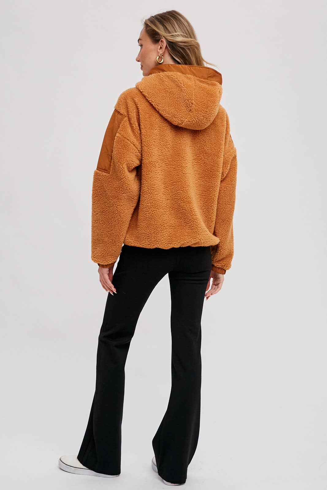 Bluivy - Wholesale Hoodie - Women's - FAUX SHEARLING CONTRAST HOODIE32