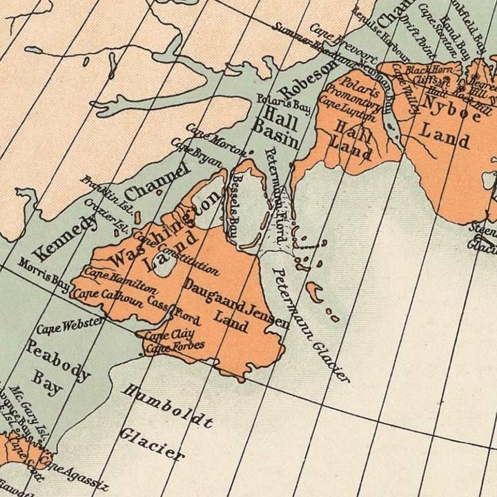 OldCityPrints - Old Maps and Posters - Wholesale Art Print - Old Map of Greenland Groenland 1929 Vintage Map | Vintage Map Wall Art Print5