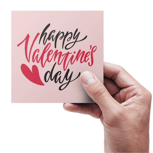 Happy Valentine's Day - Red heart - card for wholesale by Kortspecialisten
