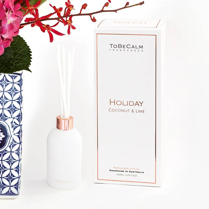 Holiday - Coconut & Lime- Reed Diffuser for wholesale by To Be Calm
