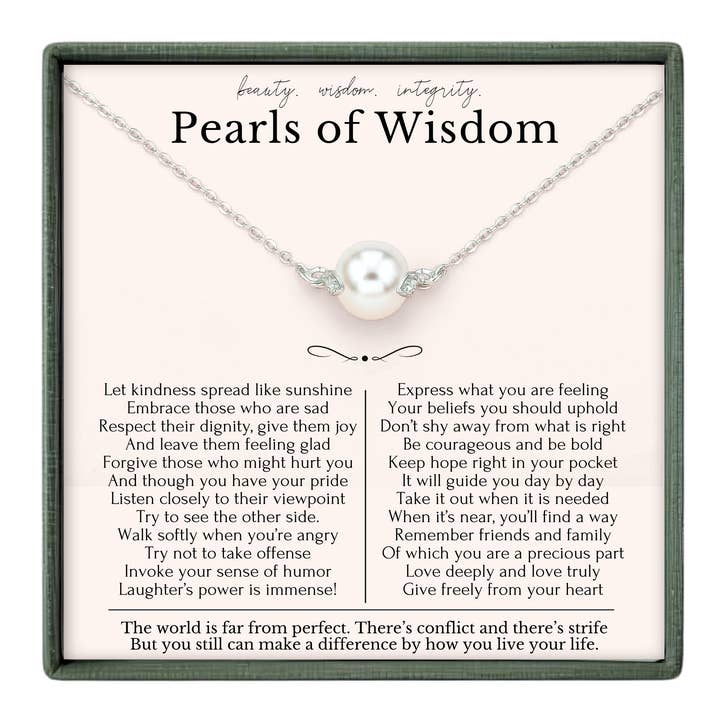 Regalo di Laurea per Lei - Collana di Perle e Cristalli per la vendita all'ingrosso da parte di hope love shine