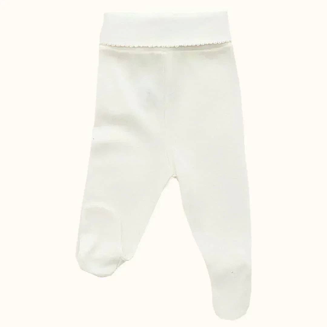 Pim-Pam-Pum - Wholesale Pants - Baby - 3 Basic White Footed Pants2