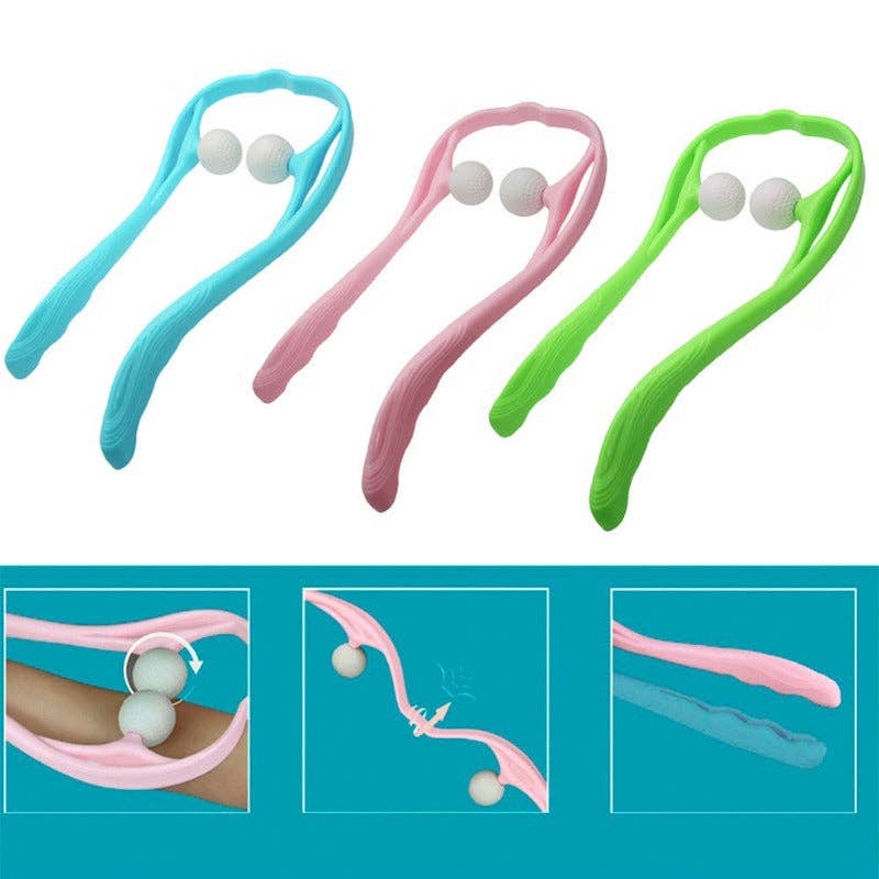 Mix Match Sizes Colors Neck and Shoulder Therapeutic Dual Point Self Massage Tool(1 for wholesale on Faire6