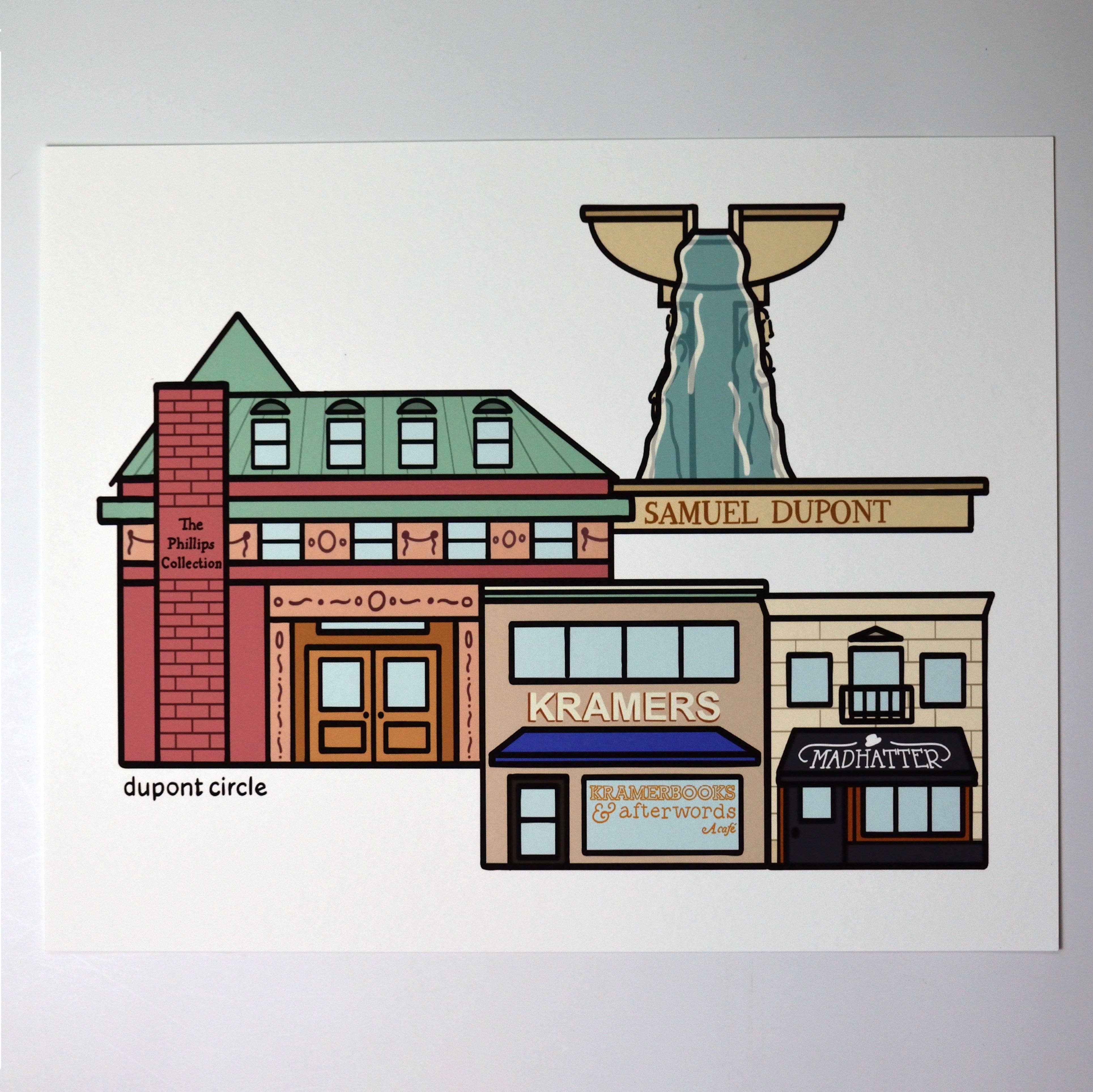 Found Paper LLC - Wholesale Art Print - DuPont Circle Art Print1