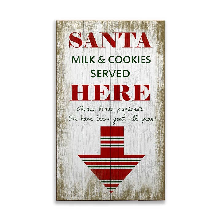 Latte e Biscotti Serviti Qui - Arte da Parete in Legno e Metallo per la vendita all'ingrosso da parte di Old Wood Signs