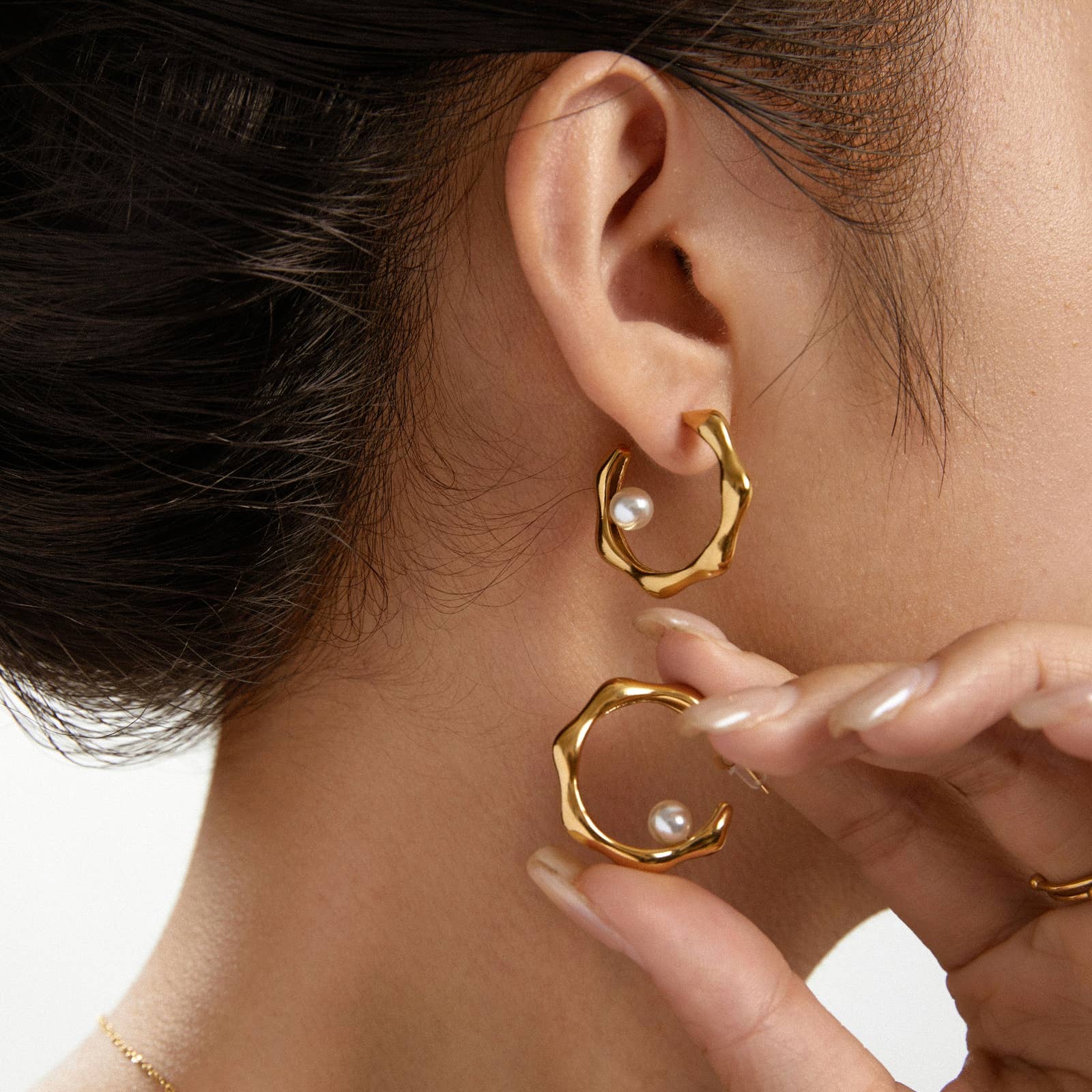 Lovelika - Wholesale Single Earring - Hoop earrings - Kyra5