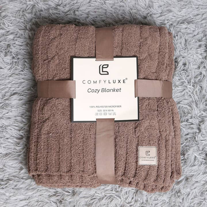 Fashion City - Wholesale Throw blanket - Braided Cable Knit Luxury Soft Throw Blanket10