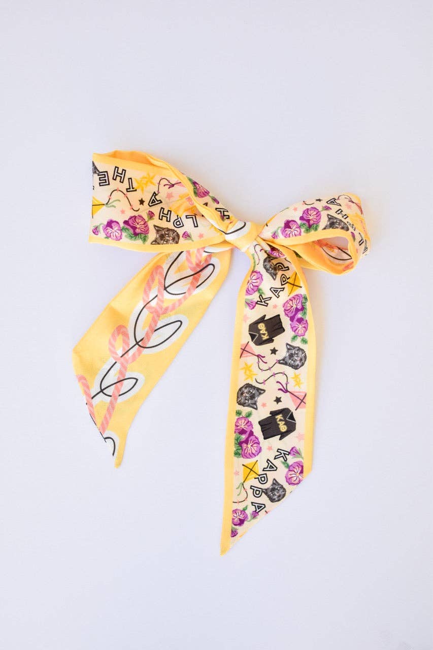 Saturday Silks - Wholesale Scarf - Women's - Kappa Alpha Theta Skinny Scarf3