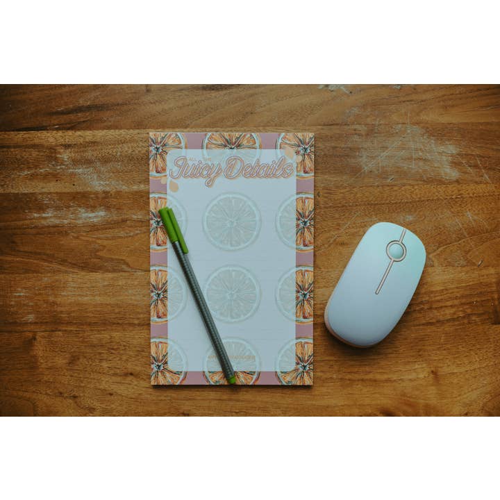 BrickandBarley - Wholesale Notepad - All the Juicy Details Notepad