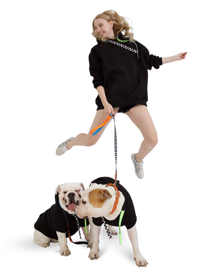 I Woof U Black Human Hoodie for wholesale by MOSHIQA
