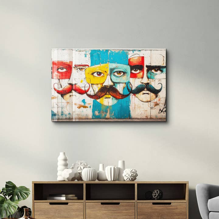 Artdesigna KG - Wholesale Art Print - The Mustache Chronicles - Glass Wall Art2