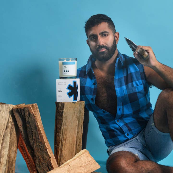 Regular Ass Candles - Wholesale Jar/Filled Candle - Log Cabin, Birch + Musk 11oz Luxury Candle2