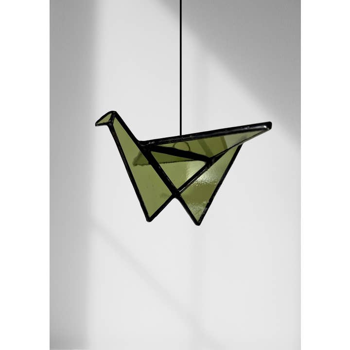 Samara Designs Studio - Wholesale Suncatcher - Stained Glass Origami Crane Suncatchers | Hanging Decor25
