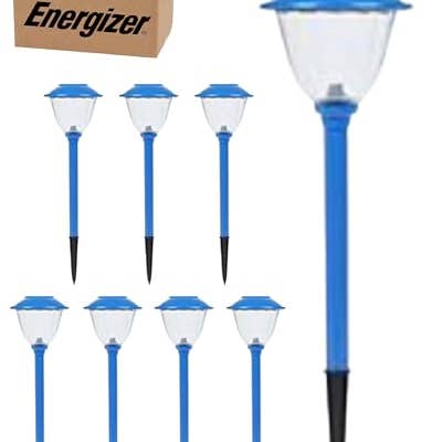 OutdoorSolarOutlet – wholesale Outdoor/lawn light – Energizer 8 Pack Solar Pathway LED Lights Outdoor-Stainless Steel 15 Lumen2