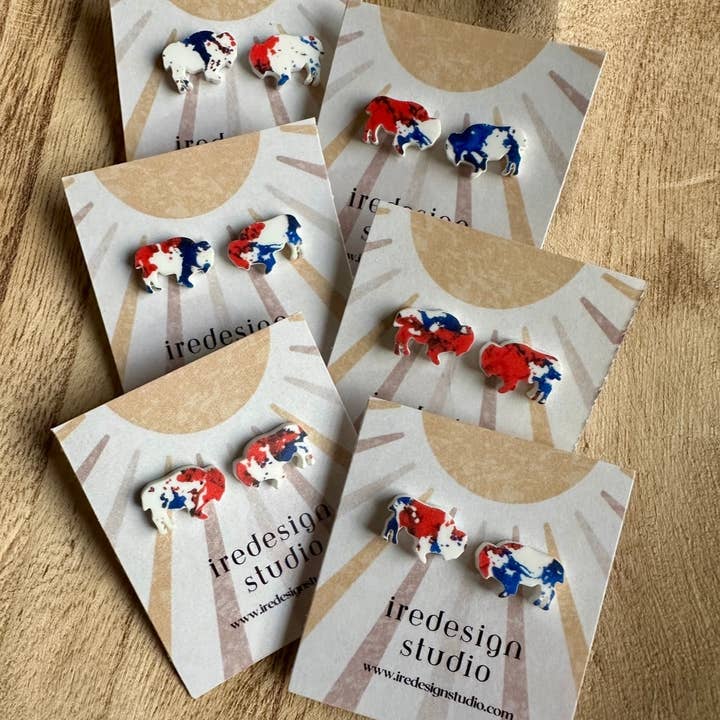 BUF Tie Dye Studs for wholesale by IreDesign Studio