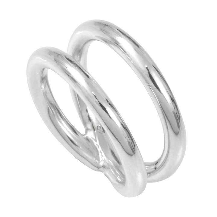 Zilveren Infinity Ring n°1 voor wholesale door Aurore Havenne