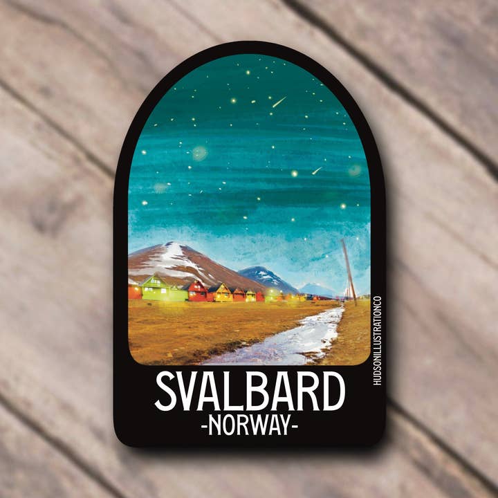Svalbard Noorwegen Sticker/Magneet/Print/Ansichtkaart voor wholesale door About Town Co