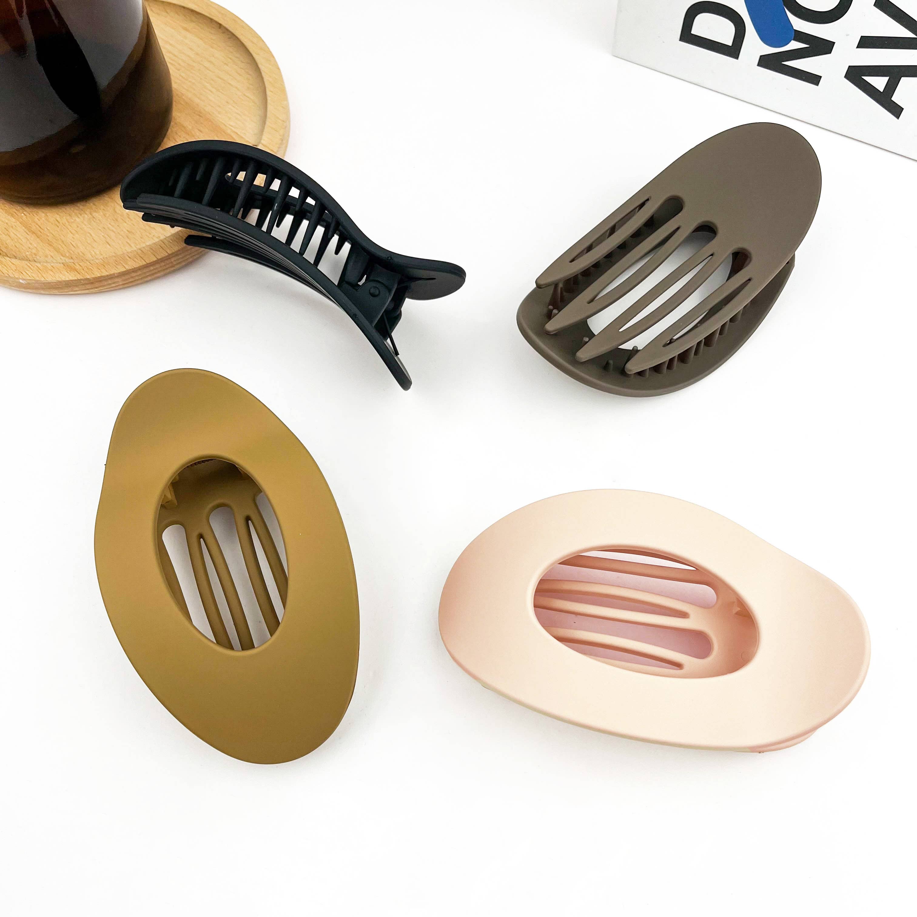 TheDivaSoap - Vente Pince à cheveux – femme - Pince à cheveux ovale unie, barrette minimaliste5