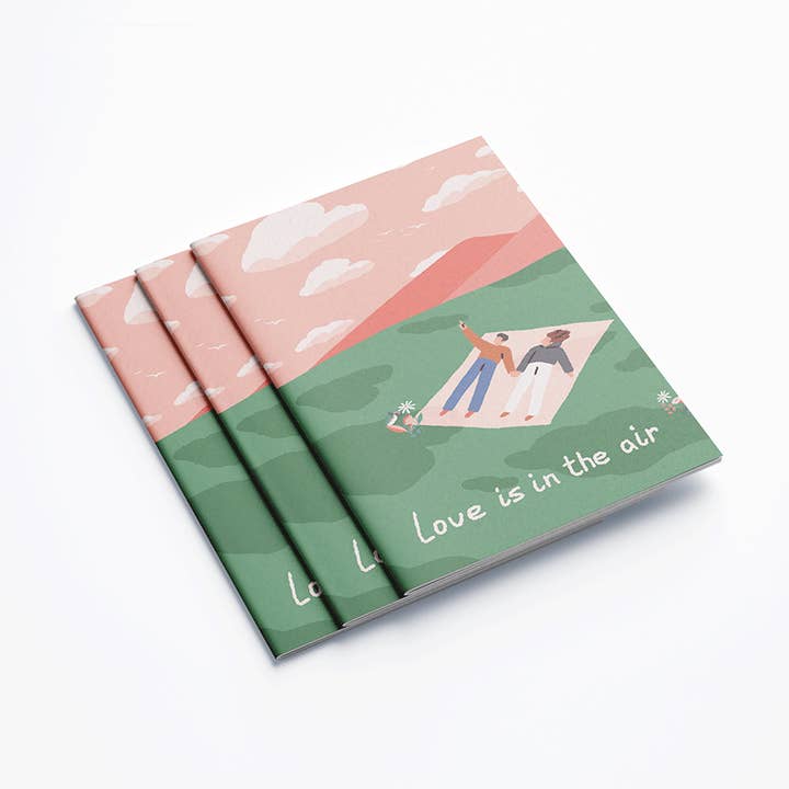 A6 notebook - Love is in the air for wholesale by Maison Joliette
