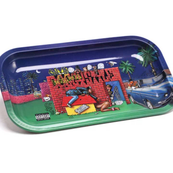 Official Snoop Dogg Doggystyle Rolling Tray (10.6" x 6.3") for wholesale by Natural Feelz