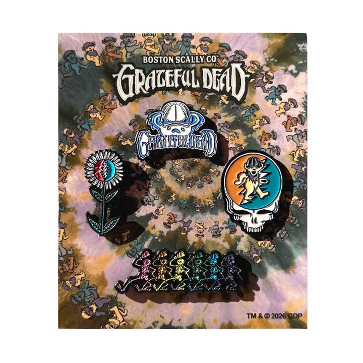 Boston Scally The Grateful Dead Dancing Bears Pin-sæt for engroshandel hos Boston Scally