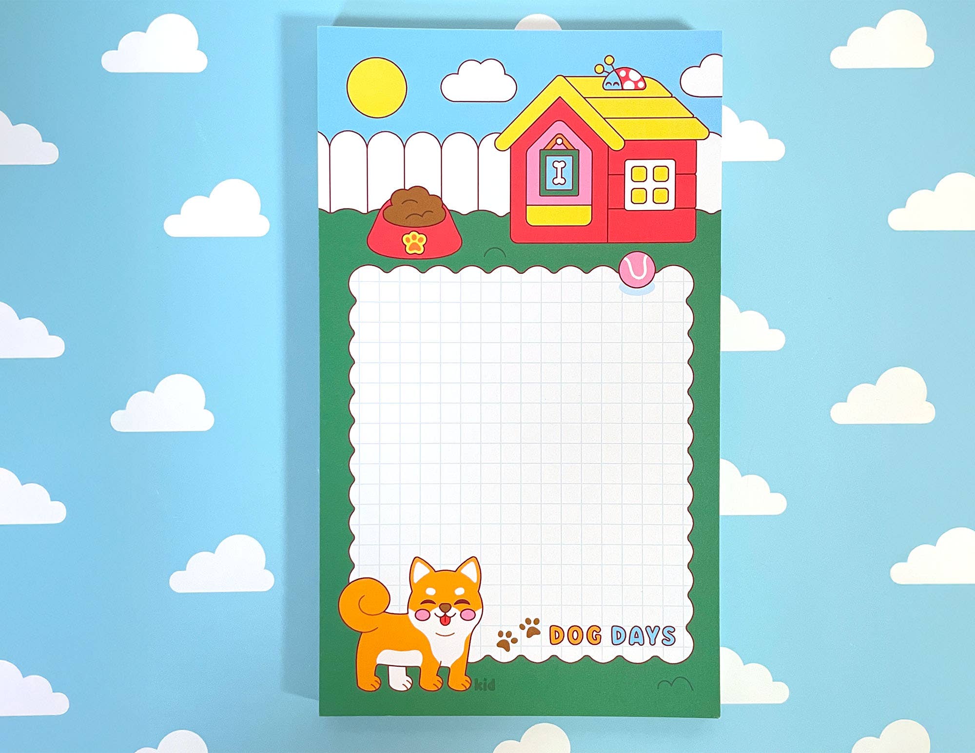 Kidnichols - Wholesale Notepad - Dog Days Notepad | Shiba Inu | Cute Summer Stationery Gift2