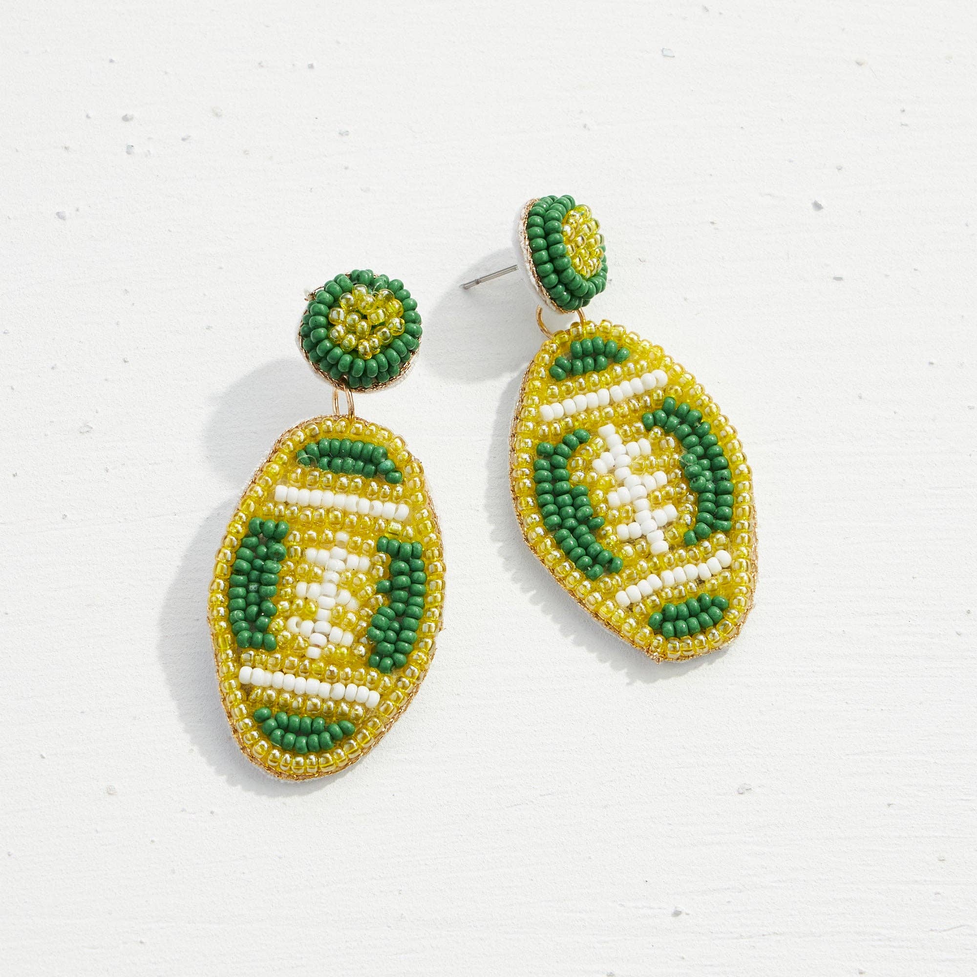 Frem - Wholesale Dangle Earrings - College Football Seed Bead Earrings13