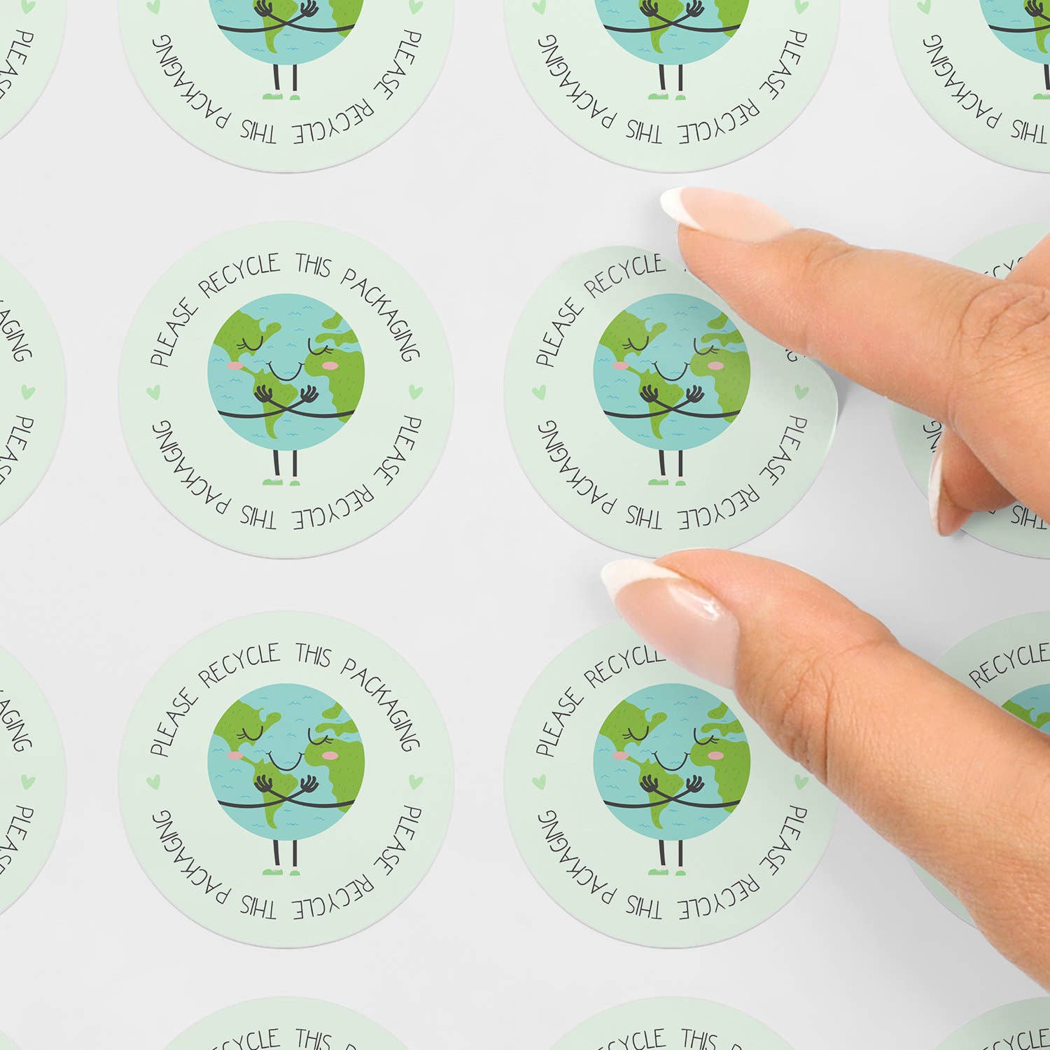 SR Creative Studio - Vendita all'ingrosso Adesivo - Adesivi rotondi opachi in confezione riciclata ecologica1