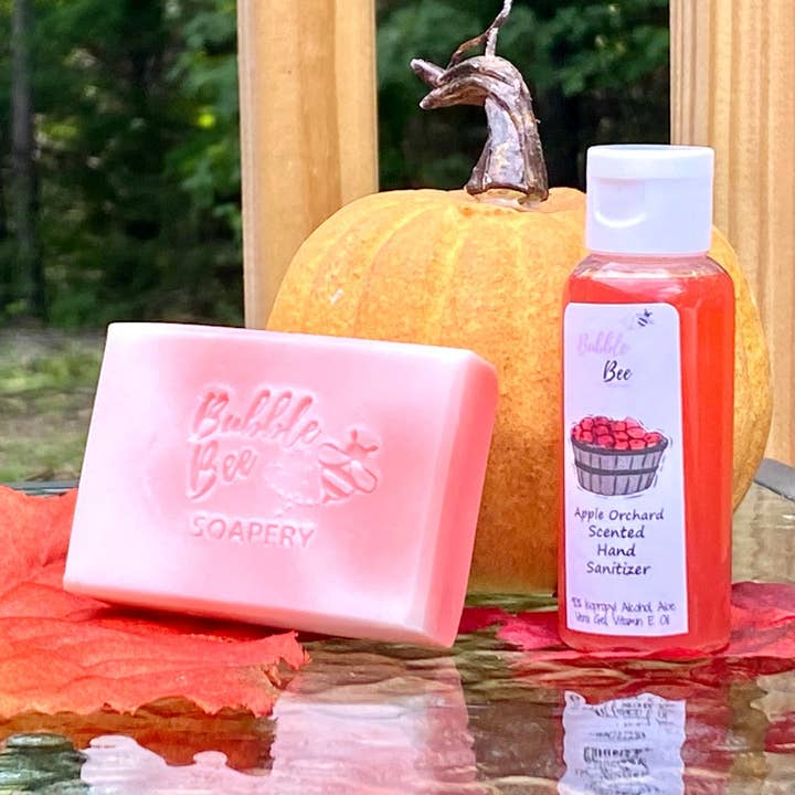 Bubble Bee Soapery - Wholesale Hand Soap/Wash - Apple Orchard Hand Soap And Hand Sanitizer Set