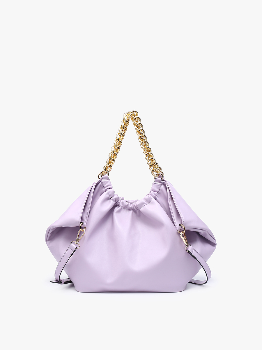 Jen & Co. - Wholesale Schoudertas - Dames - M2343 Stassi Slouchy boekentas met ketting4