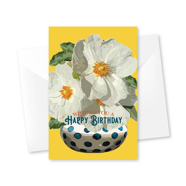 The Red Barn Press – Großhandel Geschenkanhänger – Geburtstagsbeilagekarte | Geschenkanhänger für Rockrose-Geburtstagsstrauß1