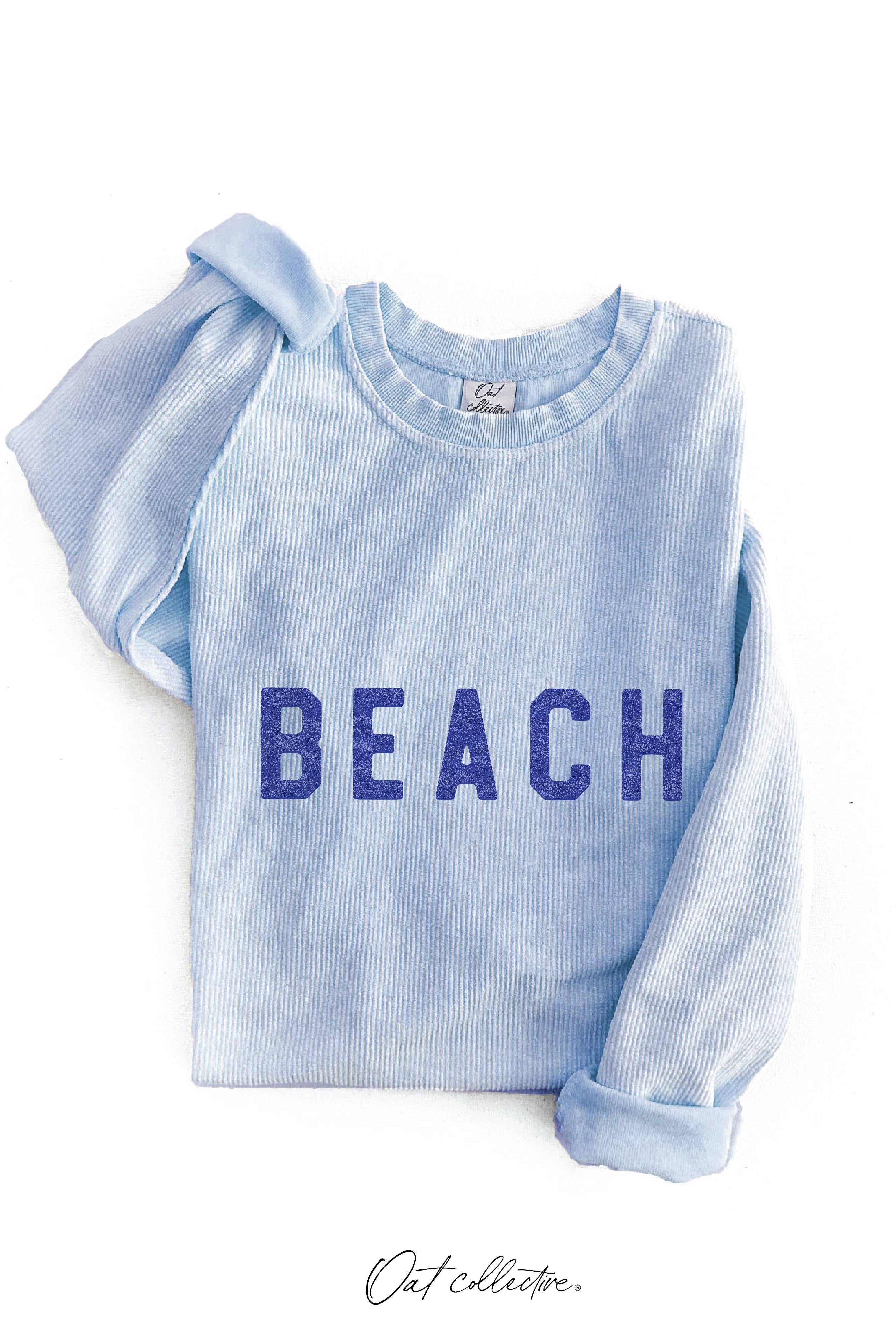 OAT COLLECTIVE - Wholesale Graphic Sweatshirt - Women's - BEACH Thermal Vintage Pullover10