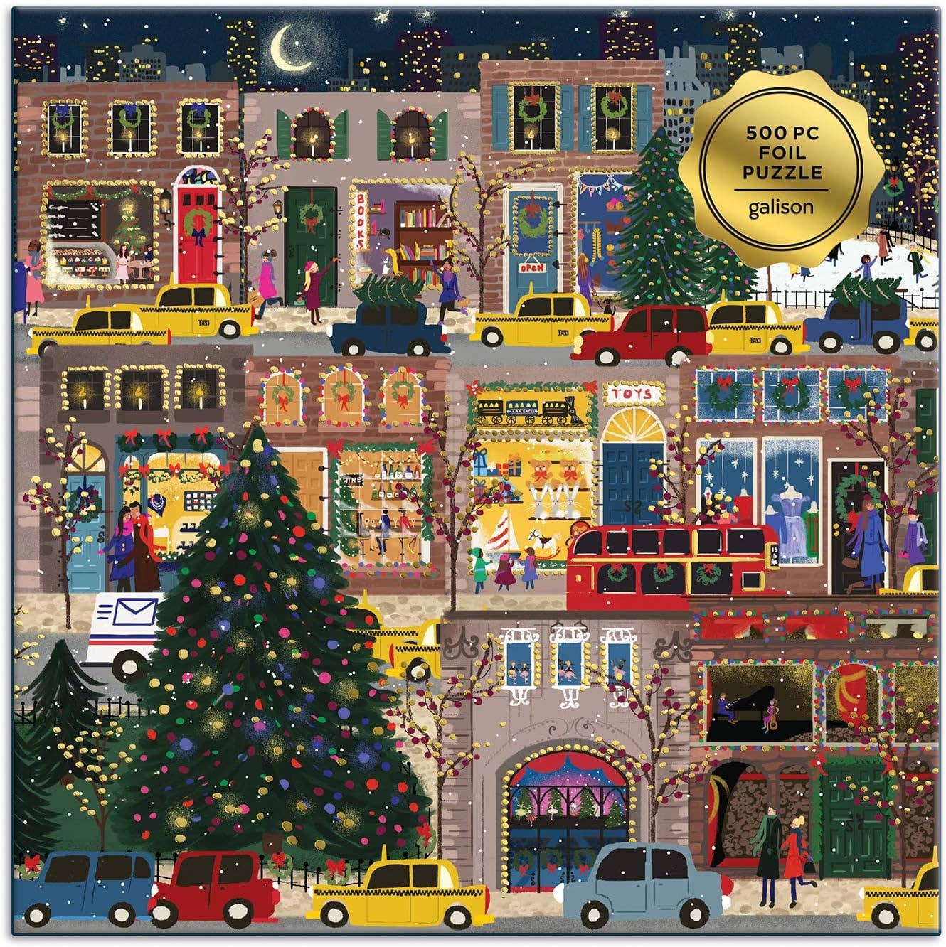 Chronicle Books - Wholesale Puzzle - Adult - Winter Lights 500 Piece Foil Puzzle by Galison2