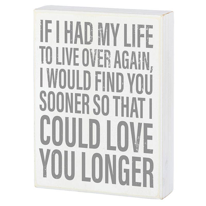 Faithworks by Creative Brands - Wholesale Sign - Box Sign - My Life to1