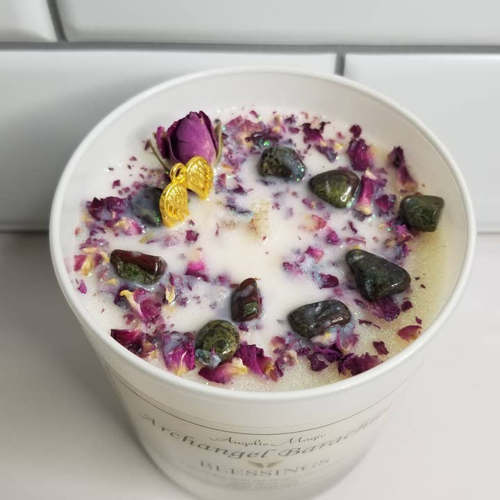 Angelic Magic - Vendita all'ingrosso Candela in vasetto - Candela alla soia Arcangelo Barachiel (Blessings) 325 ml2