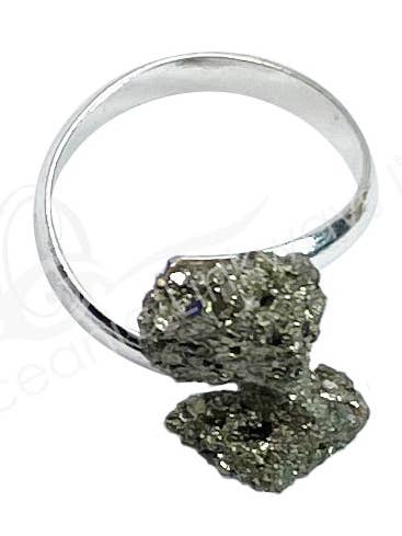 (PK 3)BAGUE - PYRITE AJUSTABLE (PK 3) pour la vente par Oceanic Linkways Inc