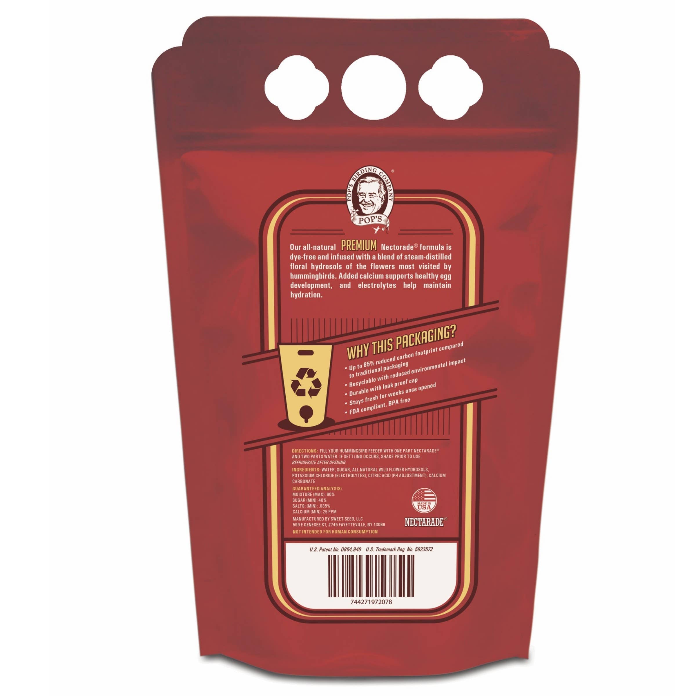Pop's Birding – Großhandel Vogelfutterspender – Nectarade Kolibri-Nektar, konzentrierte Flüssigkeit (50,7 oz)1