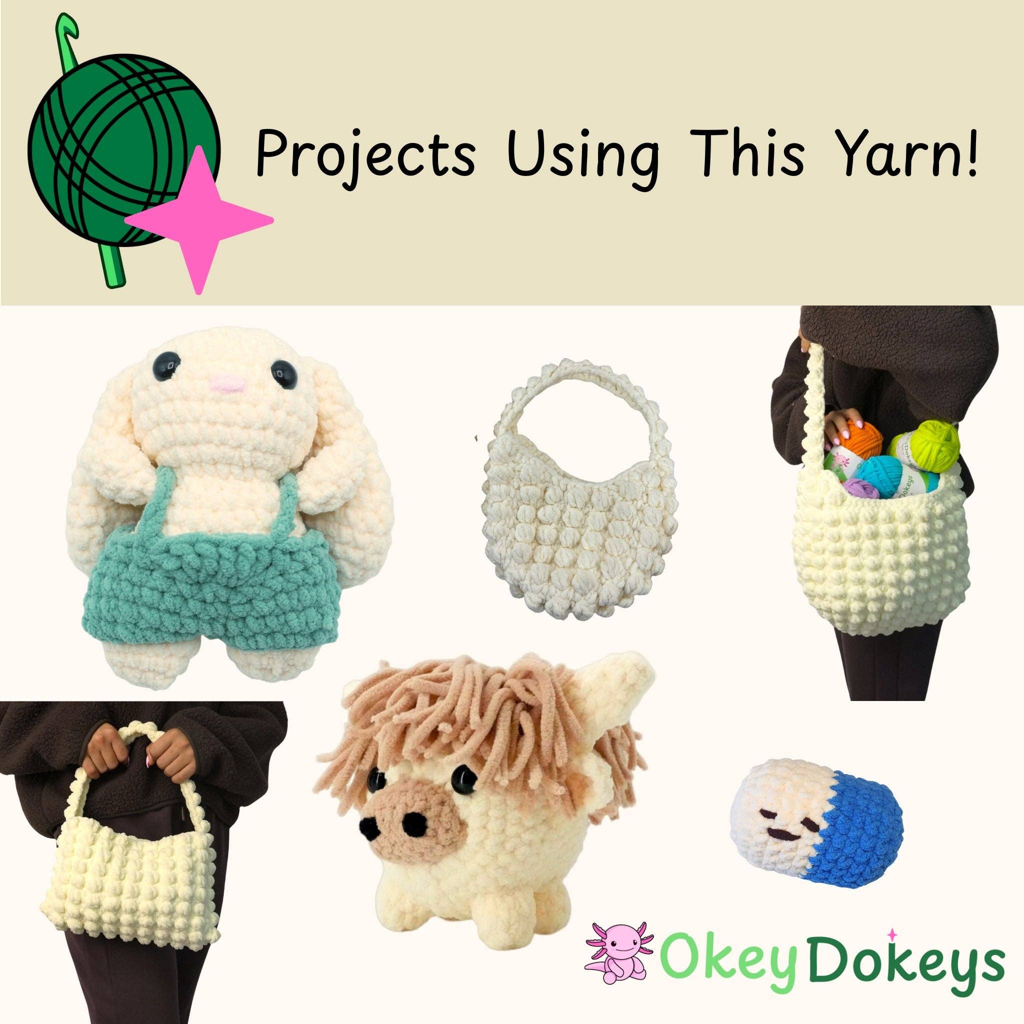 Okey Dokeys - Vente Fils à tricoter - Fil chenille - #6 Super épais - Écheveaux de 100g49