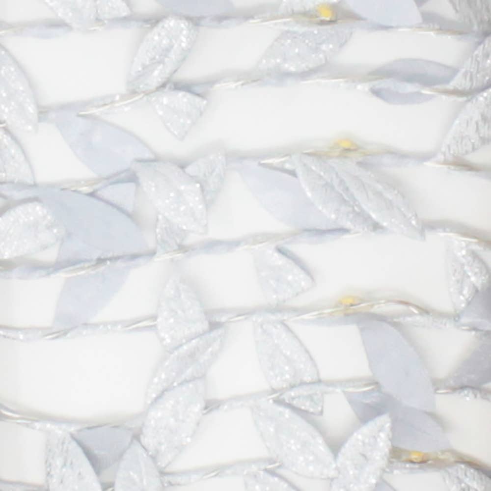 Silber Lichterkette mit 20 LEDs, Blattsilber, batteriebetrieben, warmweiß für den Großhandel auf Faire3