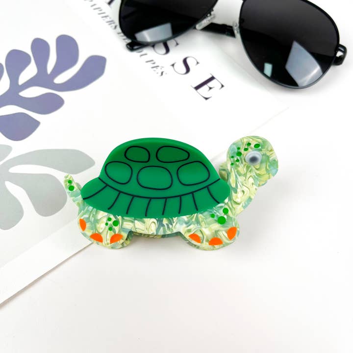 TheDivaSoap - Wholesale Hair Clip - Women's - Acetate Whale Turtle Hair Clip Matte Marine Animal Claw Clip