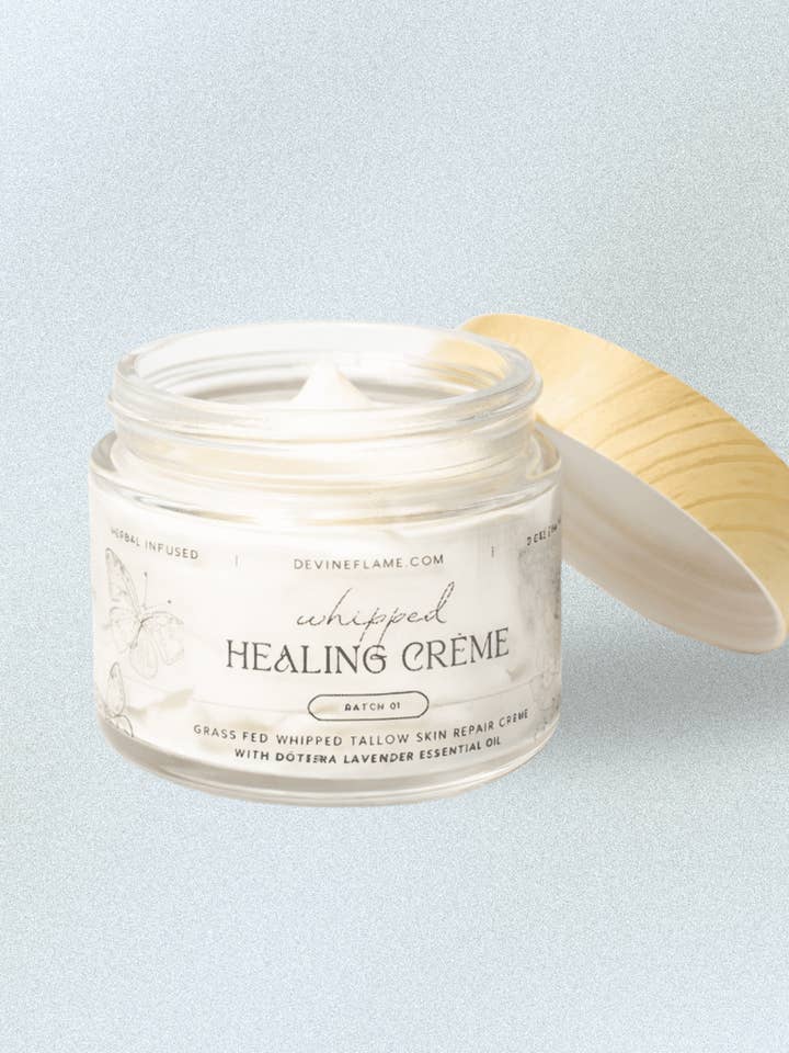 Crème de Guérison au Suif Fouetté pour la vente par Devine Flame