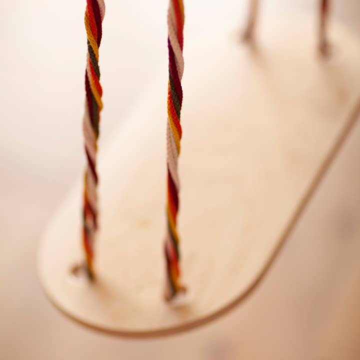 Babai – Großhandel Holzspielzeug – Kinder – Babai Kinder-Holzschaukel mit Baumwollseil19