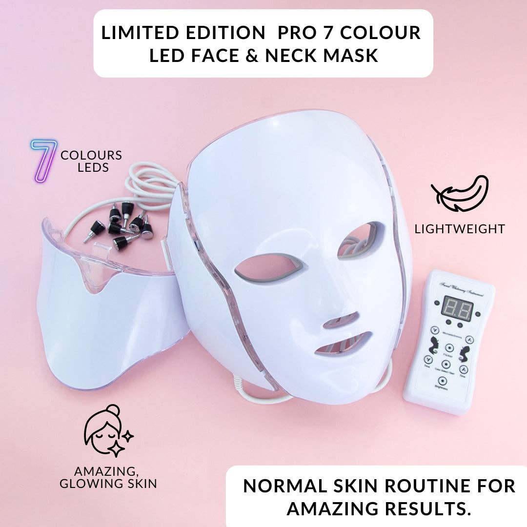 Eclat Cosmetic Ltd - Vente Masque pour le visage - Édition Limitée Masque Visage & Cou Pro 7 Couleurs LED2